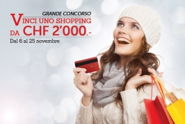 Grande concorso Vinci uno shopping da CHF 2'000.-