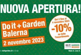 Do it + Garden Migros apre al Centro Breggia