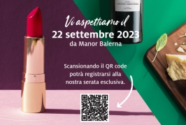 Venerdì 22 settembre 2023 Manor Balerna organizza l'esclusiva serata "Beauty and Wine"