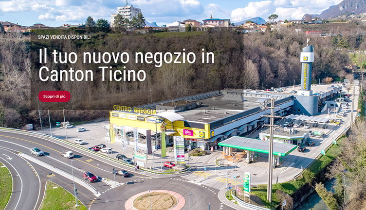 Spazi commerciali al Centro Breggia Balerna