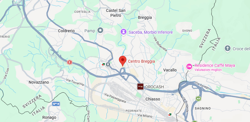 Ubicazione del Centro Breggia
