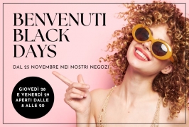 Diamo il benvenuto ai Black Days del Centro Breggia
